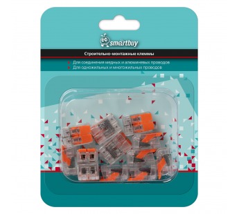 Строительно-монтажные клеммы компактные 2-х контактные (упак. 12шт.) (SBE-ccwcc-2-rp)#2112629