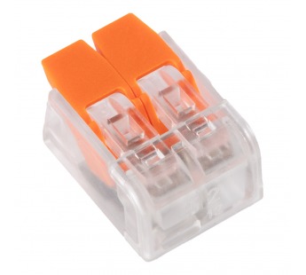 Строительно-монтажные клеммы компактные 2-х контактные (упак. 12шт.) (SBE-ccwcc-2-rp)#2112628