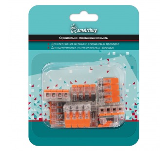 Строительно-монтажные клеммы компактные 4-х контактные (упак. 8шт.) (SBE-ccwcc-4-rp)#2112636