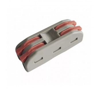 Строительно-монтажные клеммы проходные 2-2, 4 контакта, 2 полюса (упак. 8 шт.) (SBE-ptcwcc-2-rp)#2113005