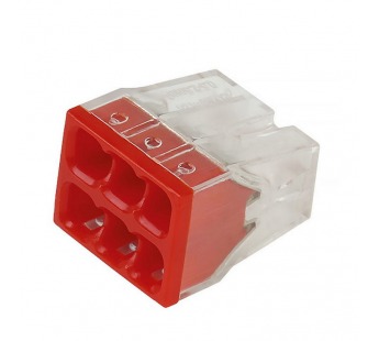 Строительно-монтажная клемма с пастой, 6 отверстий (SBE-pwco-6)#2114177