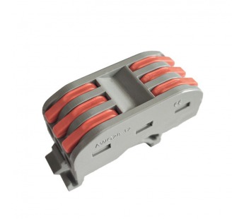 Строительно-монтажная клемма с рычажками на DIN-рейку проходная 3 полюс 0,08-4 мм2 (SBE-dincwcc-3)#2114174