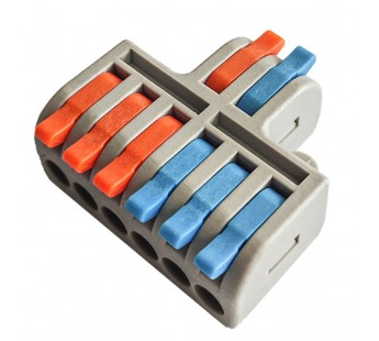 Строительно-монтажная клемма с рычажками проходная 2-6 полюсов 0,08-4 мм2 (SBE-cwcc-2-6)#2114166