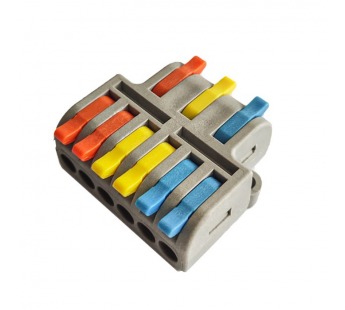 Строительно-монтажная клемма с рычажками проходная 3-6 полюсов 0,08-4 мм2 (SBE-cwcc-3-6)#2114165