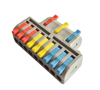 Строительно-монтажная клемма с рычажками проходная 3-9 полюсов 0,08-4 мм2 (SBE-cwcc-3-9)#2114164