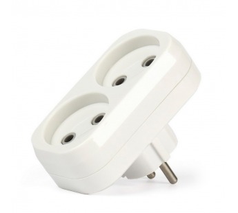 Разветвитель Smartbuy, 2 гнезда без заземления плоский 10А 250B (SBE-10-A02-2)#2112675