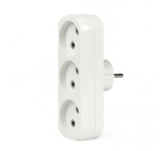 Разветвитель Smartbuy, 3 гнезда без заземления плоский 10А 250B (SBE-10-A02-3)/100#2112679