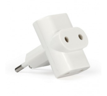 Разветвитель Smartbuy, 3 гнезда под плоскую вилку белый 6А 250B (SBE-06-A04-3)#2112680