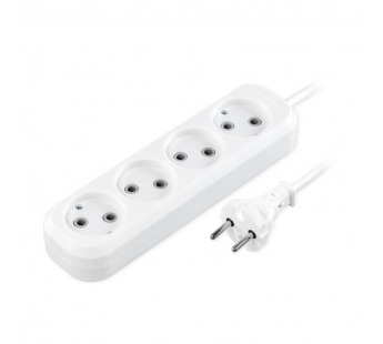 Удлинитель Smartbuy, 4 гнезда 10 метров 10А/2,2кВт без заземления ПВС 2х1,0 (SBE-10-4-10-N)#2113344