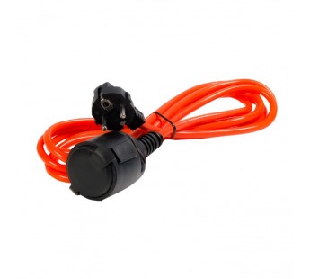 Удлинитель силовой с вилкой и розеткой 2P+PE/3 метра 3х1,0мм2 16А/3,5кВт IP44 (SBE-16-1-20-F)/20#2112736