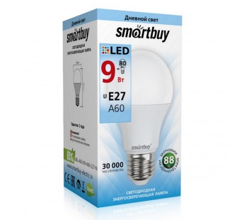 Светодиодная (LED) Лампа Smartbuy-A60-09W/4000/E27 (SBL-A60-09-40K-E27-N)#2113009