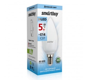 Светодиодная (LED) Лампа Smartbuy-C37-05W/4000/E14#2112988