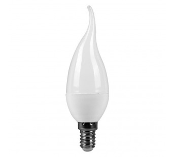 Светодиодная (LED) Свеча на ветру матовая Лампа Smartbuy-C37-05W/4000/E14 (SBL-C37Tip-05-40K-E14)#2112808