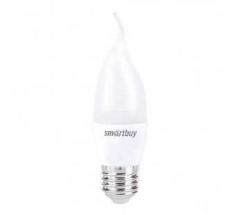 Светодиодная (LED) Свеча на ветру матовая Лампа Smartbuy-C37-12W/3000/E27 (SBL-C37Can-12-30K-E27)#2113079