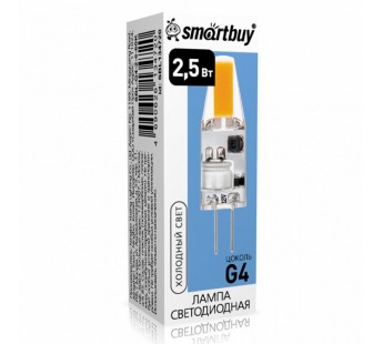 Светодиодная (LED) Лампа Smartbuy-G4-2,5W/6000/G4 (SBL-G4-2-5-60K)#2113340