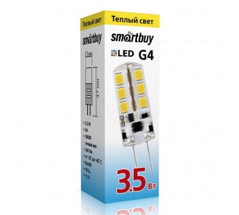 Светодиодная (LED) Лампа Smartbuy-G4-3_5W/3000/G4 (SBL-G4 3_5-30K)#2113777