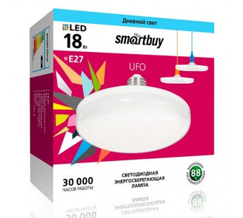 Светодиодная (LED) Лампа Smartbuy-UFO-18W/4000/E27 (SBL-UFO-18-4K-E27)#2114555