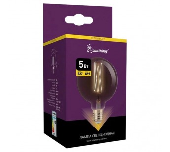 Светодиодная (LED) Лампа ART FLEX Smartbuy-G95-5Вт/2400К/E27 (SBL-G95FLEX-5-24K-E27)#2114529