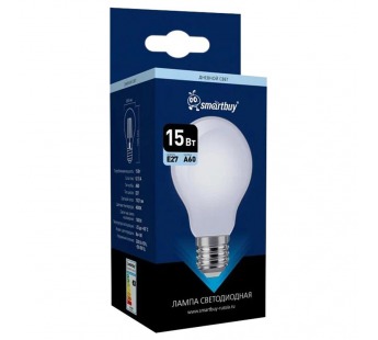 Светодиодная (LED) Лампа FIL OPAL Smartbuy-A60-15Вт/4000К/E27 (SBL-A60FOP-15-40K-E27)#2114308