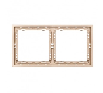 Рамка 2-местная шампань "Капелла" (SBE-09c-00-FR-2)#2113722