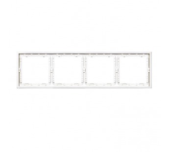 Рамка 4-местная белая "Капелла" (SBE-09w-00-FR-4)#2113729