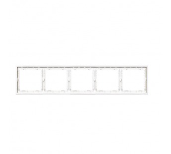 Рамка 5-местная белая "Капелла" (SBE-09w-00-FR-5)#2113733