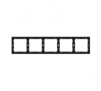 Рамка 5-местная черная "Капелла" (SBE-09b-00-FR-5)#2113735