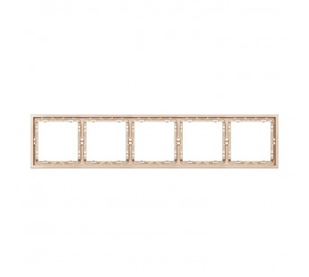 Рамка 5-местная шампань "Капелла" (SBE-09c-00-FR-5)#2113736