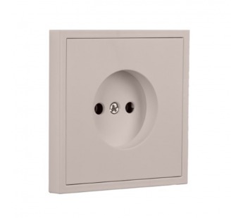 Розетка 1-местная без заземления 10А бежевая "Капелла" (SBE-09i-10-S1-N)#2113737