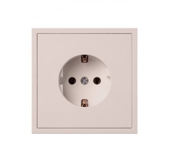 Розетка 1-местная с заземлением 16А бежевая "Капелла" (SBE-09i-16-S1-Z)#2113742
