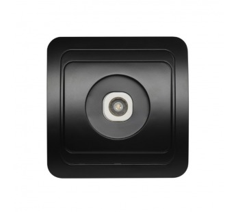 Розетка телевизионная 1-местная черная 75Ом 5-862МГц "Марс" (SBE-02b-S1-TV)#2113229