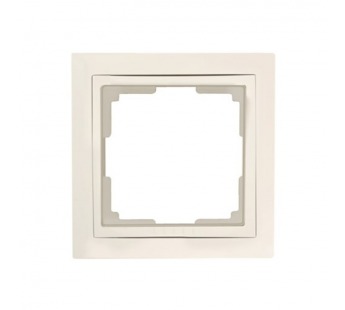 Рамка 1-местная пластик бежевая "Нептун" (SBE-05i-Plastic-FR-1)#2113235