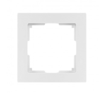 Рамка 1-местная пластик белая "Нептун" (SBE-06w-Plastic-FR-1)#2112775
