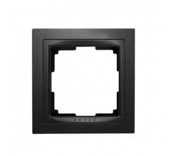 Рамка 1-местная пластик черная "Нептун" (SBE-05b-Plastic-FR-1)#2112773