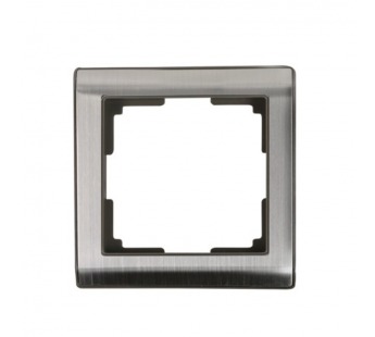 Рамка 1-местная серый никель "Нептун" (SBE-05gn-Metal-FR-1)#2112771