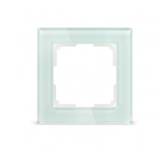 Рамка 1-местная стекло бежевая "Нептун" (SBE-05i-Glass-FR-1)#2112770