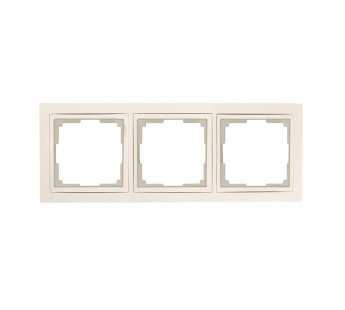 Рамка 3-местная пластик бежевая "Нептун" (SBE-05i-Plastic-FR-3)#2112757