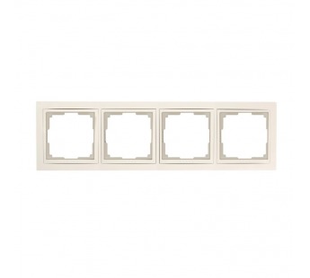 Рамка 4-местная пластик бежевая "Нептун" (SBE-05i-Plastic-FR-4)#2113241