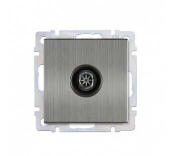 Розетка телевизионная серый никель "Нептун" (SBE-05gn-S1-TV)#2113128
