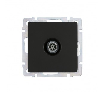 Розетка телевизионная черная "Нептун" (SBE-05b-S1-TV)#2113129