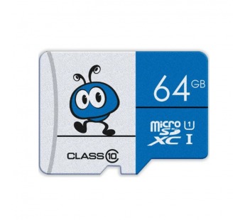 Карта памяти MicroSD 64GB Smart Buy Class 10 UHS-I синие без адаптера#2141564
