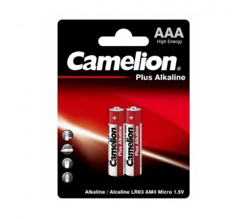 Батарейка Camelion Plus LR03 AAA BL2 Alkaline 1.5V (2/24/576/17280)#2113038