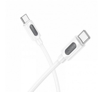 Кабель TypeC - TypeC BOROFONE BX114 60W Silicone (белый) 1м, мятая упаковка#2113050