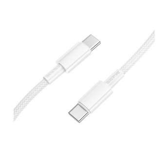 Кабель TypeC - TypeC BOROFONE BX117 60W (белый) 1м мятая упаковка#2113052