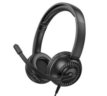 Компьютерная гарнитура Hoco W112 Pure (повр. уп.) (black) (242044)#2122645