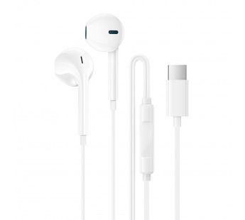 Проводные наушники внутриканальные Borofone BM100 Fuente Type-C  (white) (241884)#2115375