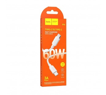 Кабель Type-C - Type-C Hoco X96 60W 100см 3A  (white) (220633)#2141648