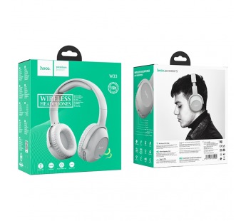 Полноразмерные Bluetooth наушники HOCO W33 (серебро)#2113629