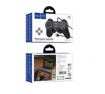 Проводной контроллер для ПК HOCO GA3 (черный)#2113605