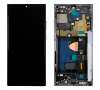 Дисплей для Samsung Galaxy Note 20 Ultra (N985F/N986F) модуль с рамкой Черный - (Soft OLED, 120 Гц) (Full Size)#2123006